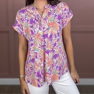 🆕⚡️Dear Scarlett⚡️•Lizzy Wrinkle Free Short Sleeve Top•